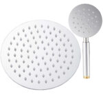 سردوش حمام پاپیروس مدل استیل New-Classic مجموعه دو عددی